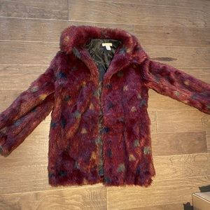 H&M faux fur coat